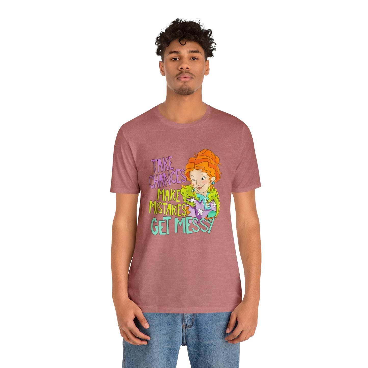 Take Chances ms Frizzle Science Classroom Teacher Shirt Unisex Jersey Short Sleeve Tee