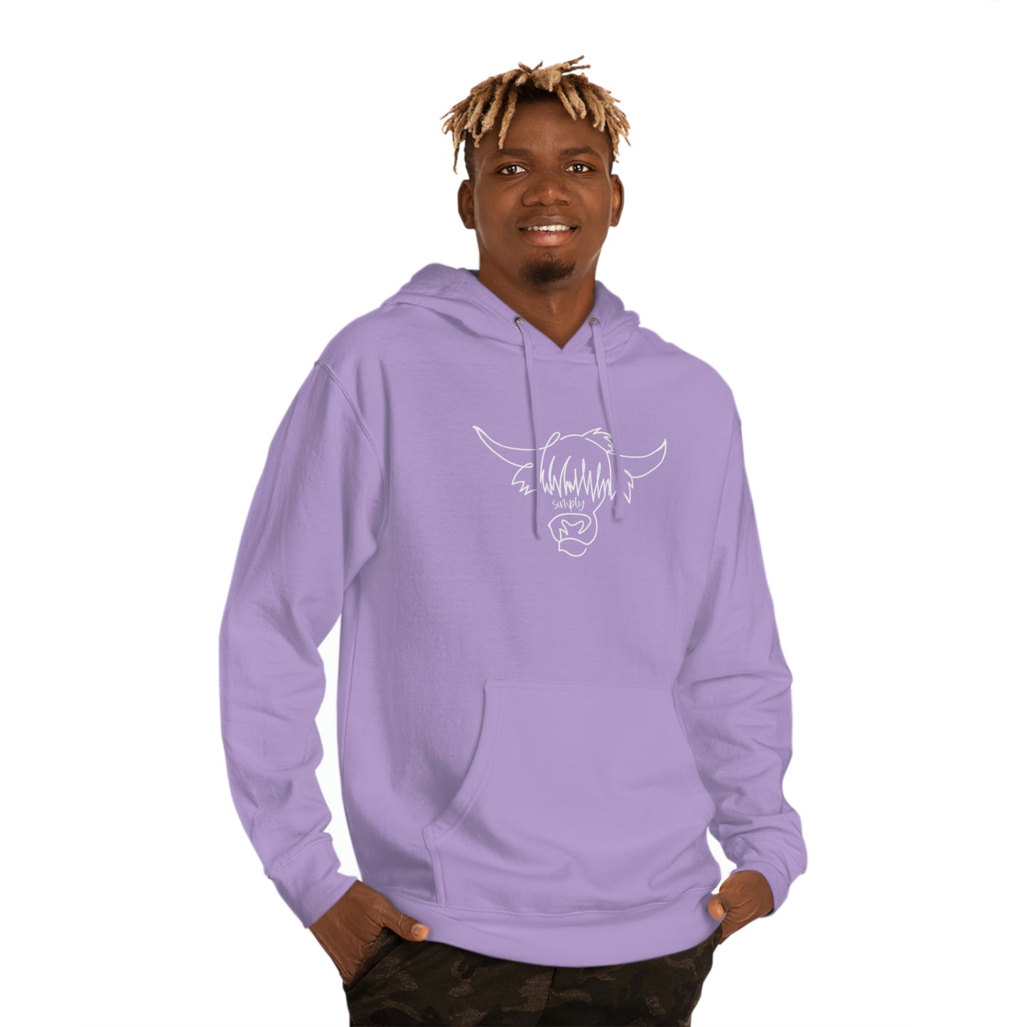 Simply Highland Cow Unisex Hooded Sweatshirt