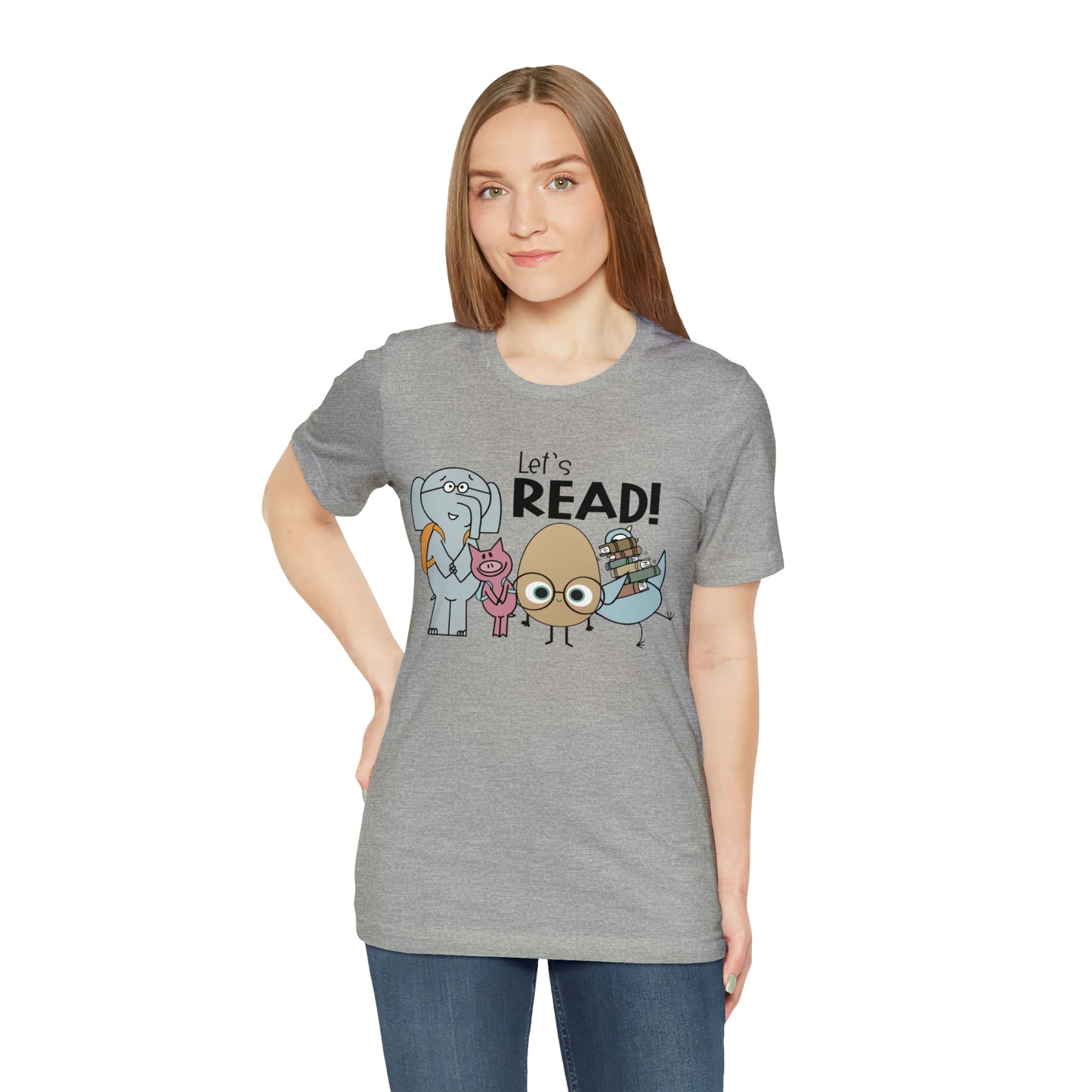 Lets Read Favorite picture book character teacher shirt Unisex Jersey Short Sleeve Tee