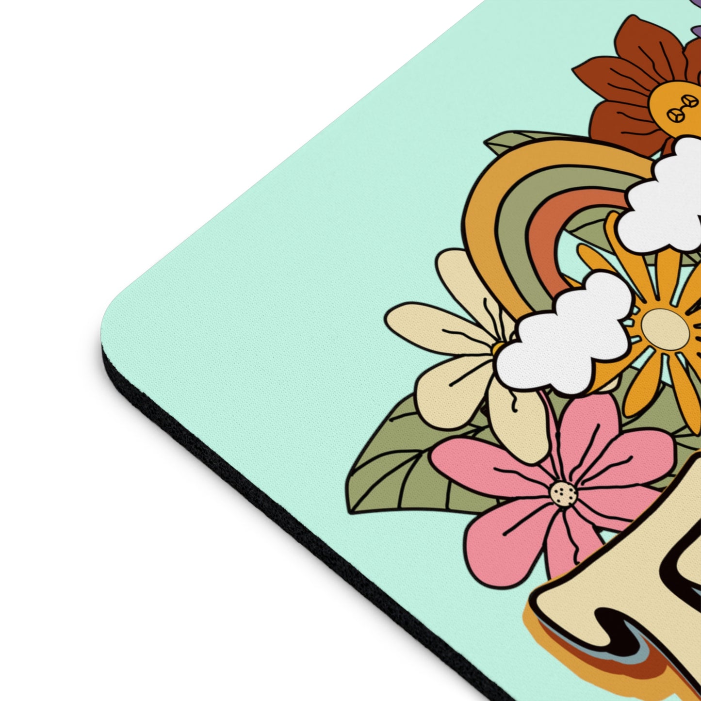 Retro Groovy Teacher Mouse Pad