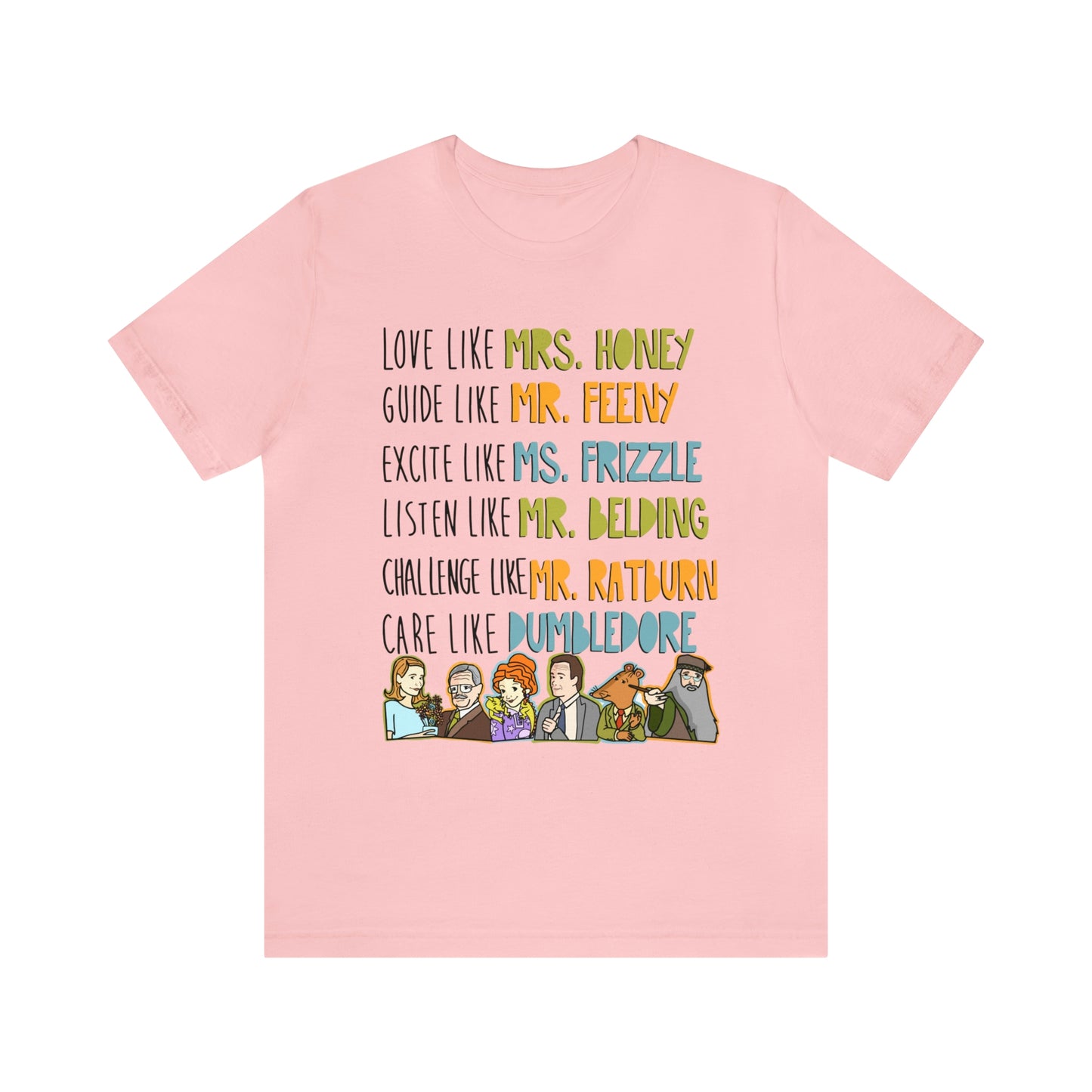 Love like miss honey favorite famous teacher shirt Unisex Jersey Short Sleeve Tee