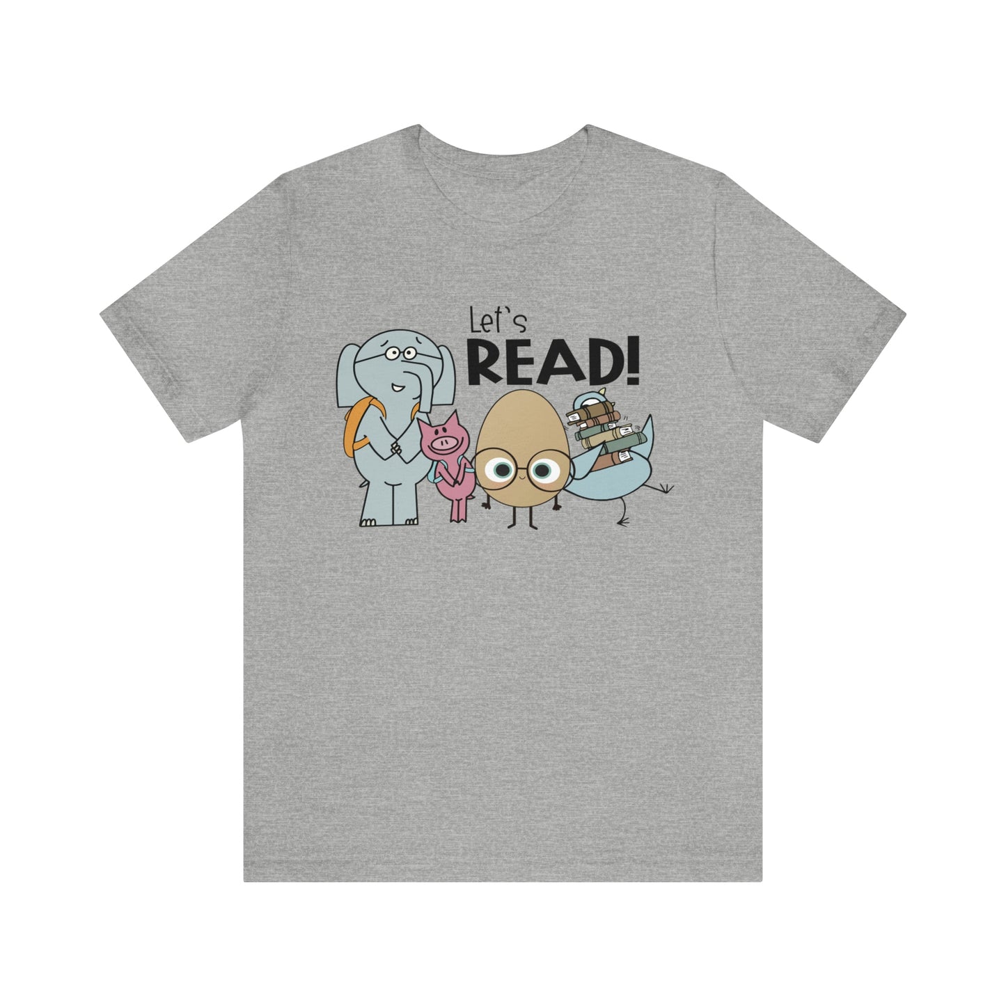 Lets Read Favorite picture book character teacher shirt Unisex Jersey Short Sleeve Tee