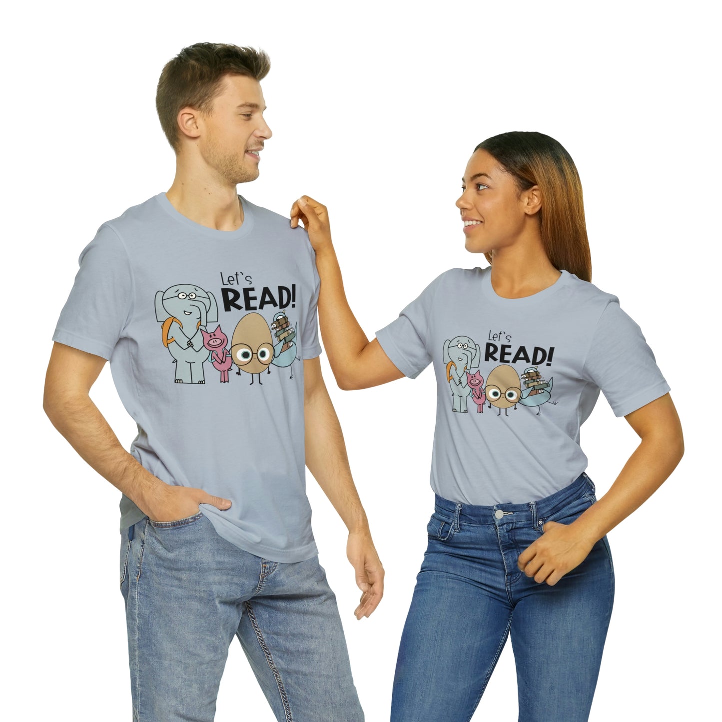 Lets Read Favorite picture book character teacher shirt Unisex Jersey Short Sleeve Tee