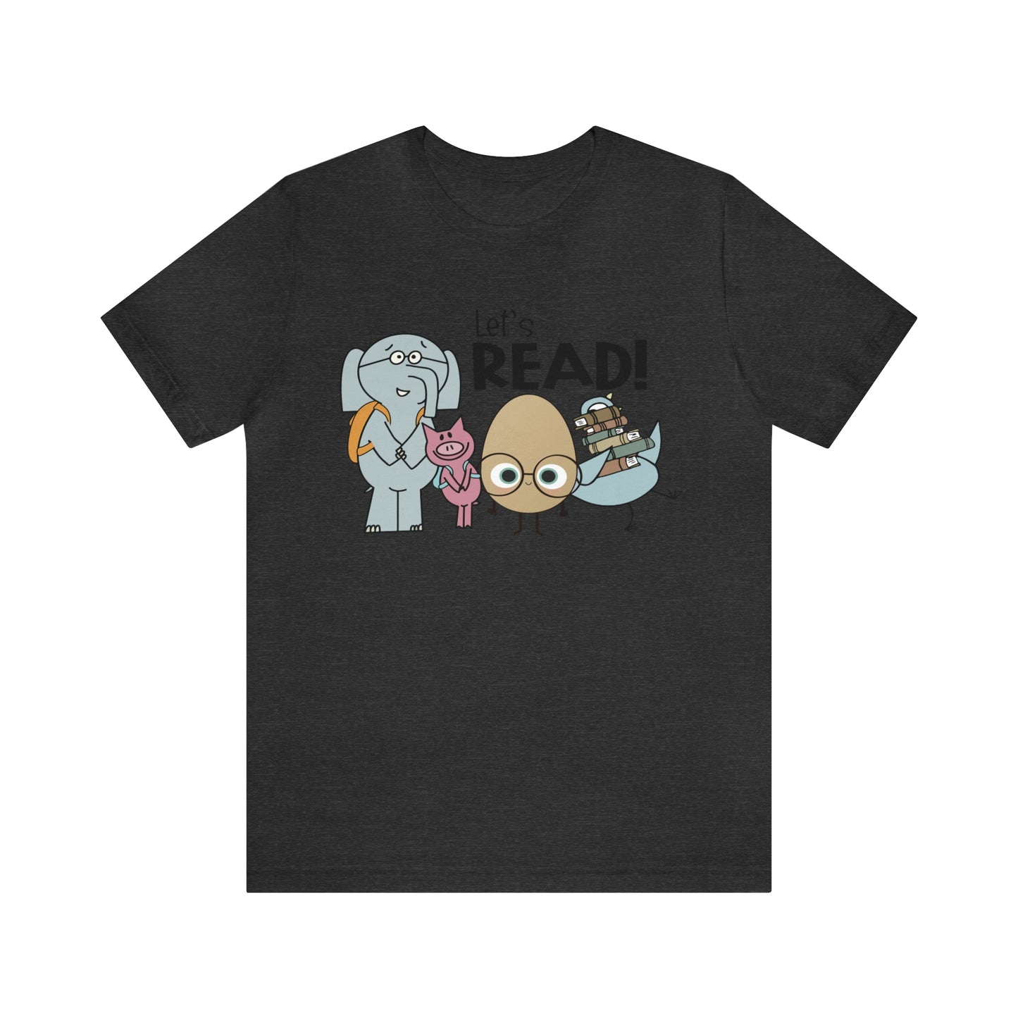 Lets Read Favorite picture book character teacher shirt Unisex Jersey Short Sleeve Tee