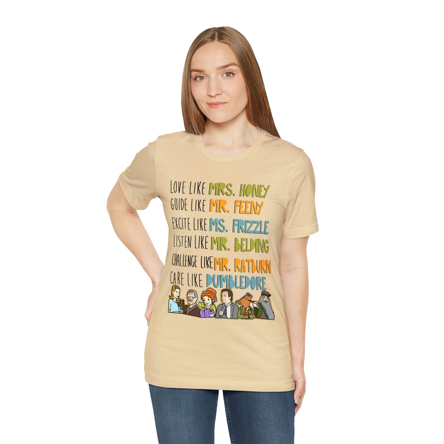 Love like miss honey favorite famous teacher shirt Unisex Jersey Short Sleeve Tee