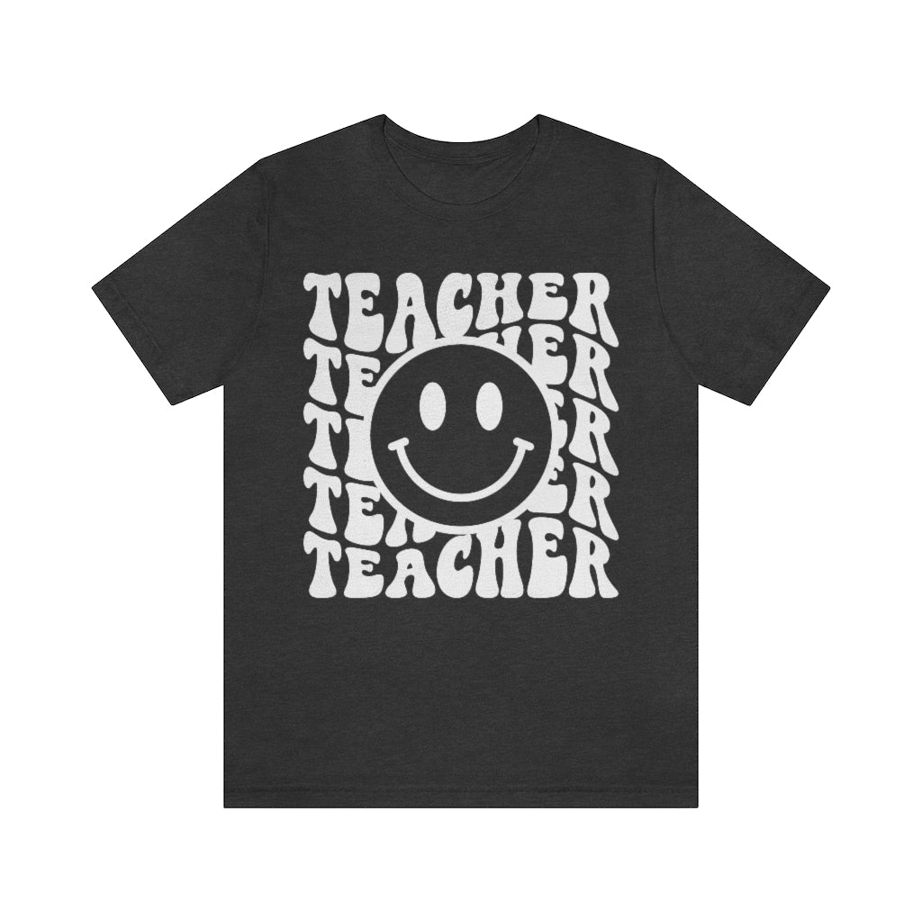 Groovy Teacher Retro Unisex Jersey Short Sleeve Tee