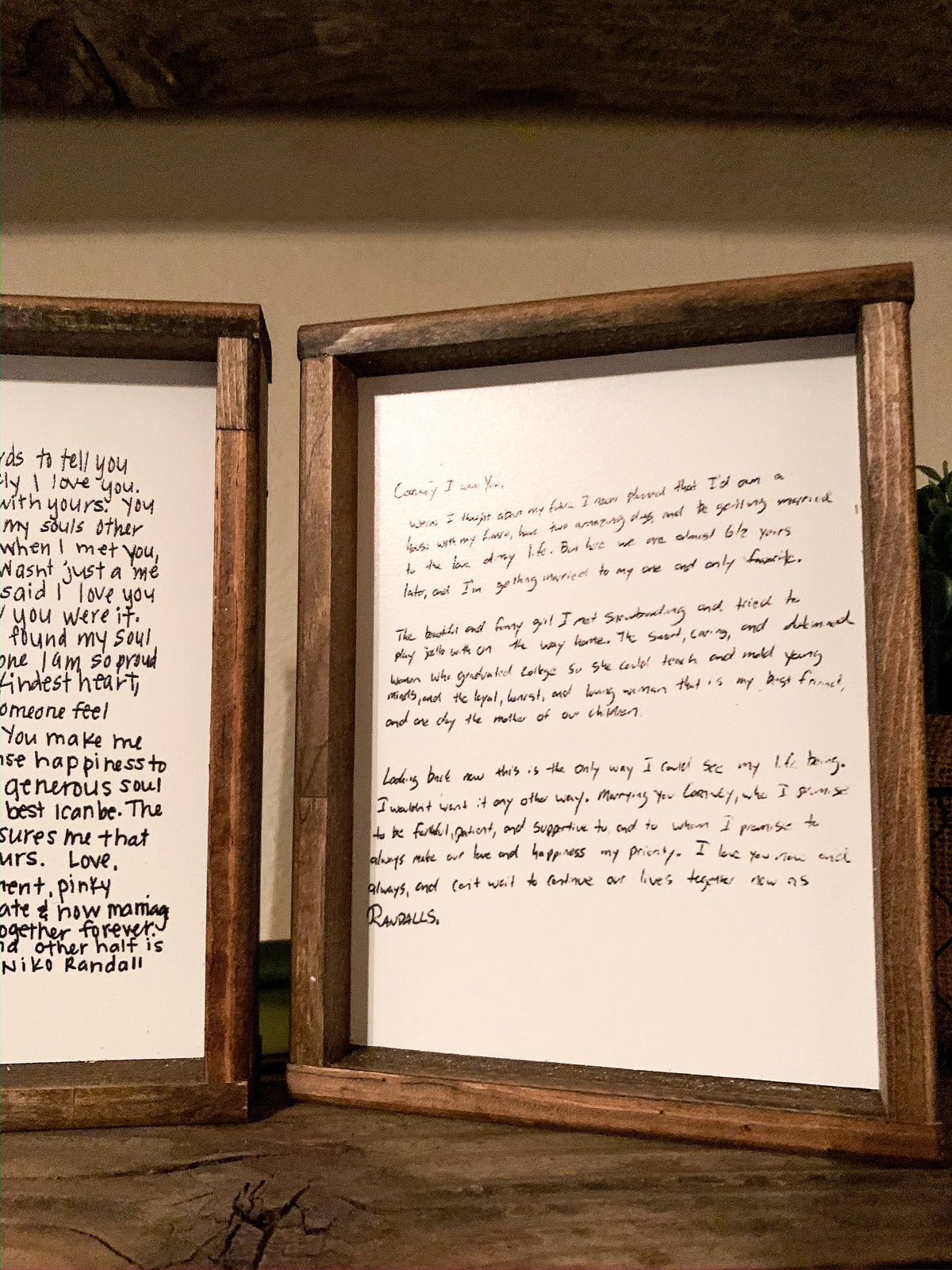 Your Wedding Vows; Handwritten wedding Notes; Love notes
