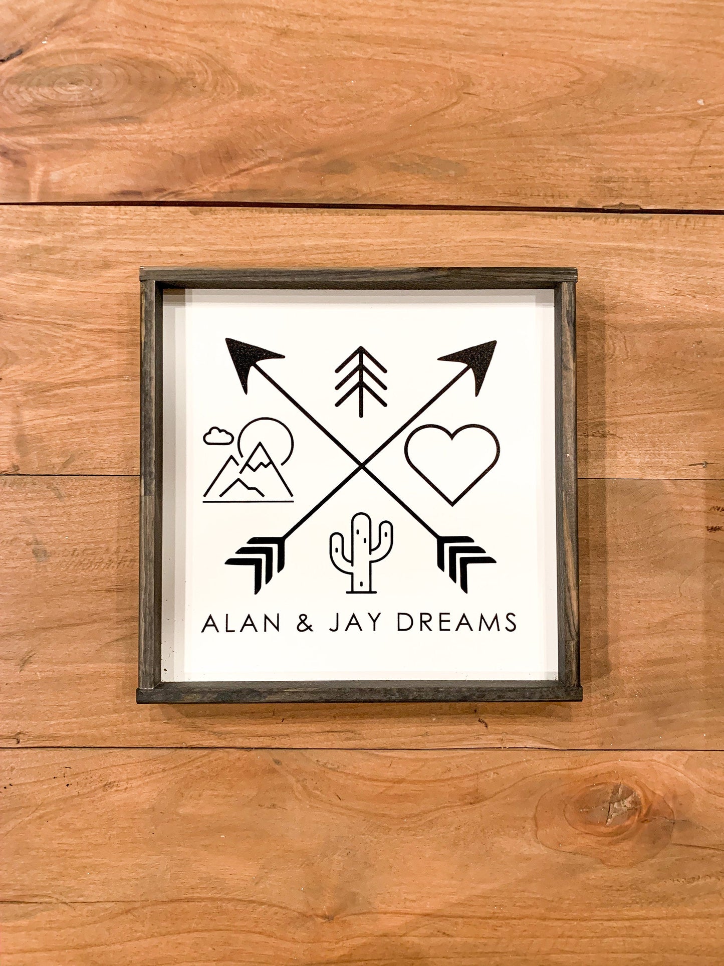 Your business logo printed onto wood