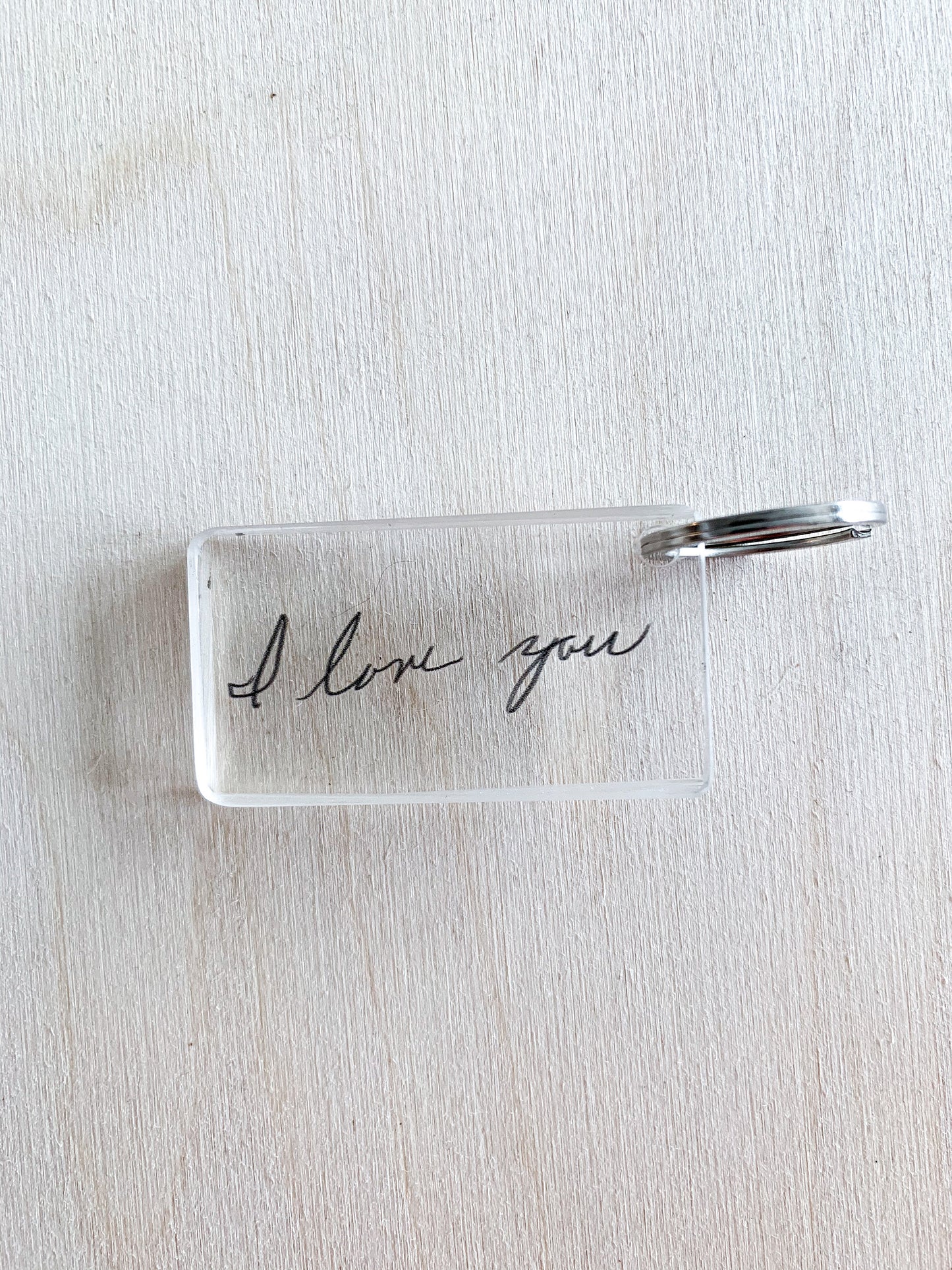 Your handwritten Family Note on Acrylic Keychain; Kid Drawing; Mothers Day; Letter; Custom; personalized; Acrylic;