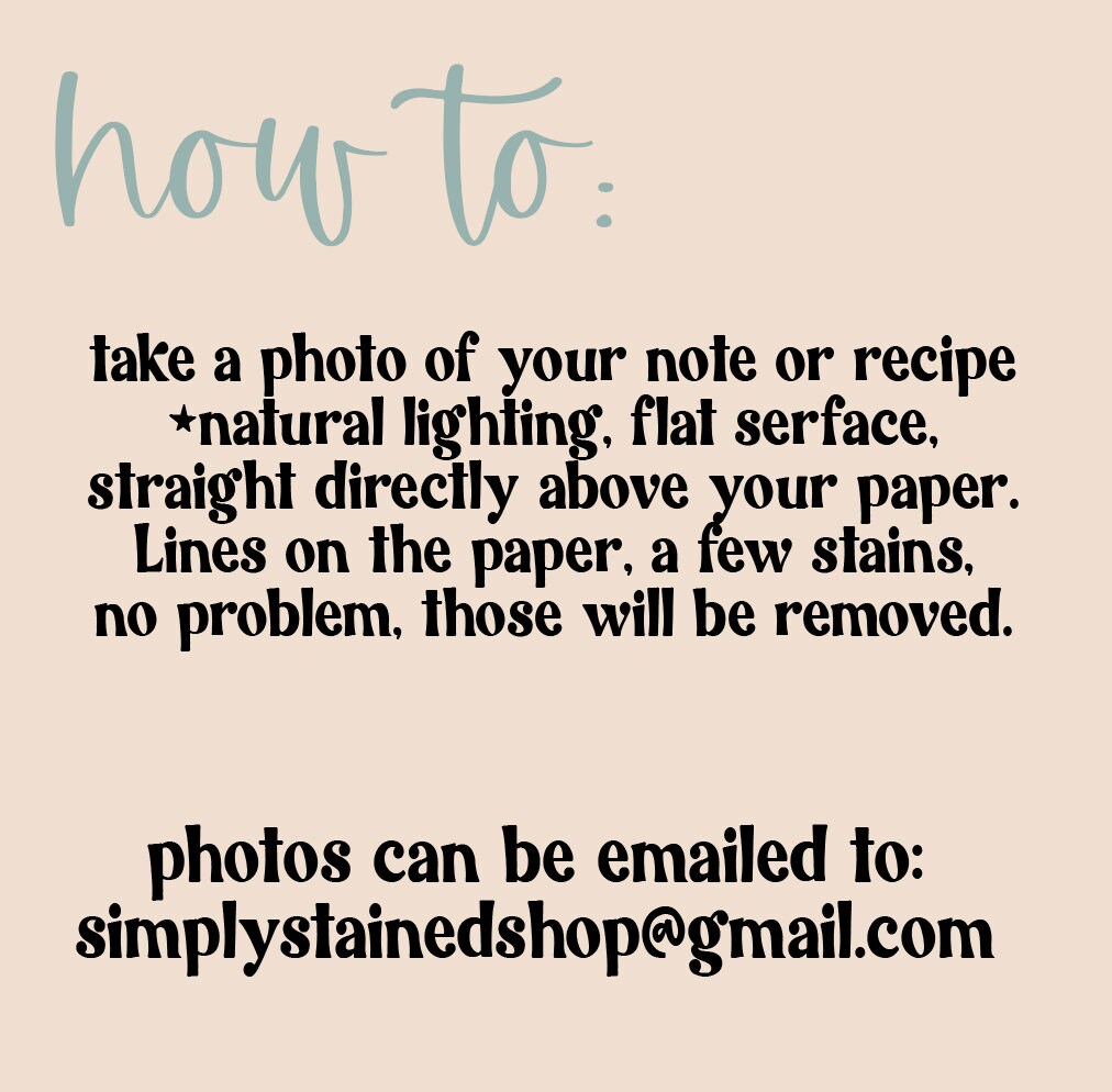 Your handwritten Family Note engraved into leather wallet