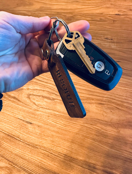 One Little Word wood engraved Key; 2024 word keychain ; One Word; One Little Word; Word for 2024; RESOLUTION 3