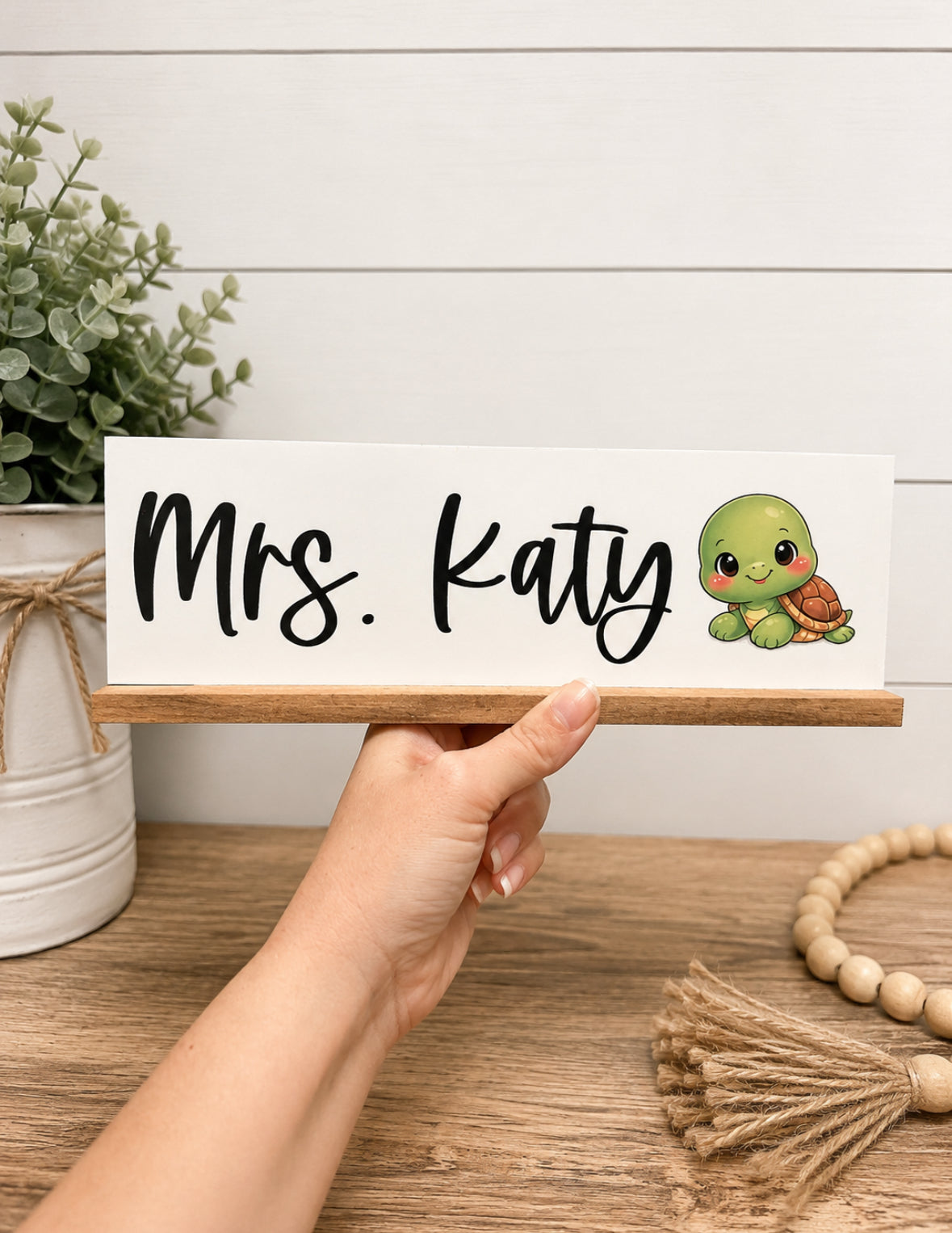 Personalized Teacher Desk Plate; Name Plate; Desk Plaque