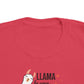 Llama be your valentine Toddler's Fine Jersey Tee