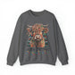highland cow christmas Unisex Heavy Blend™ Crewneck Sweatshirt