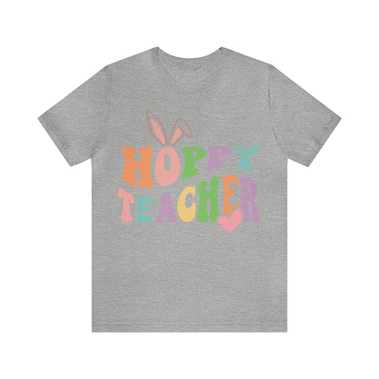 HOPPY TEACHER Unisex Jersey Short Sleeve Tee