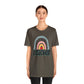 BOHO teacher rainbow Unisex Jersey Short Sleeve Tee