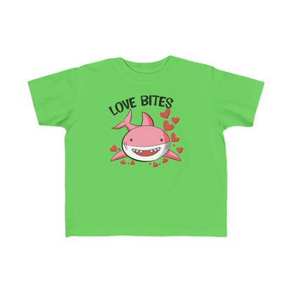 love bites! valentines day Toddler's Fine Jersey Tee