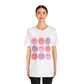 retro groovy smiley face valentines day Unisex Jersey Short Sleeve Tee