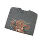 highland cow christmas Unisex Heavy Blend™ Crewneck Sweatshirt