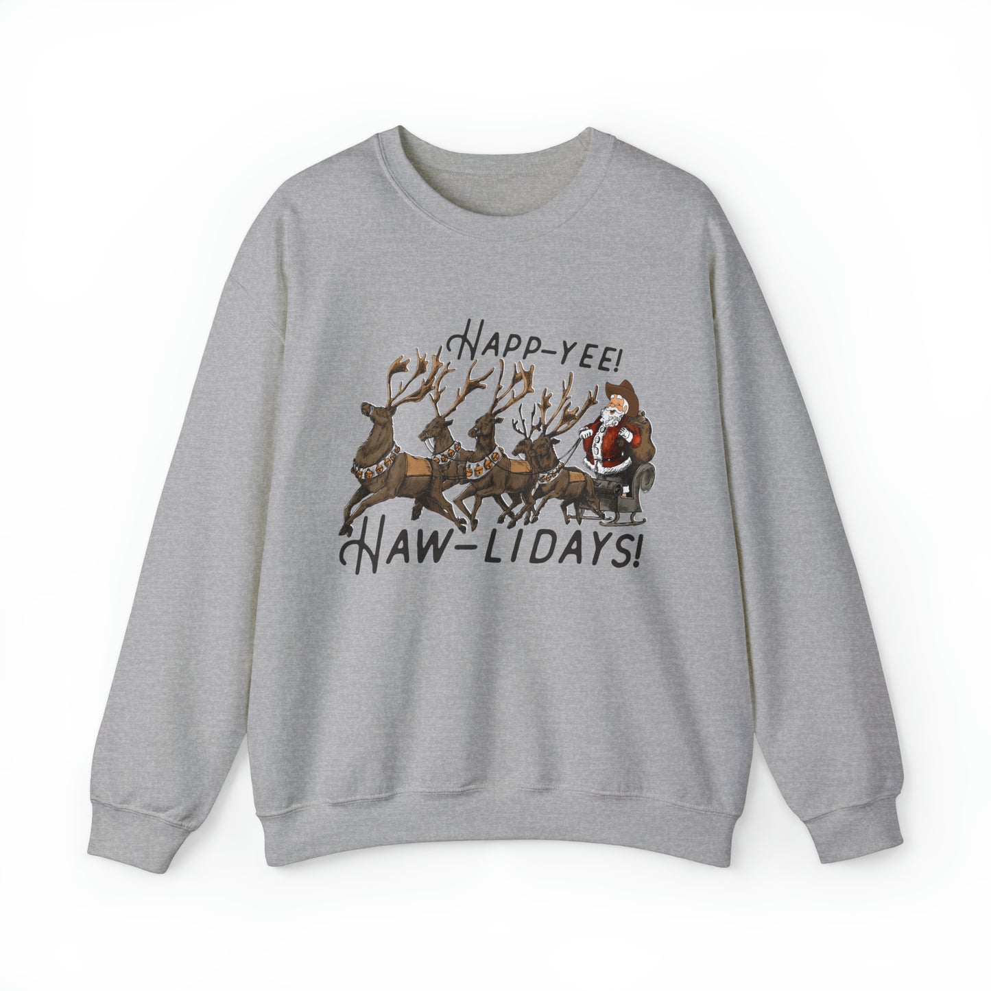 happy hawlidays! Unisex Heavy Blend™ Crewneck Sweatshirt