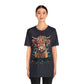 Merry Christmas Highland Cow Christmas Lights Tree Unisex Jersey Short Sleeve Tee