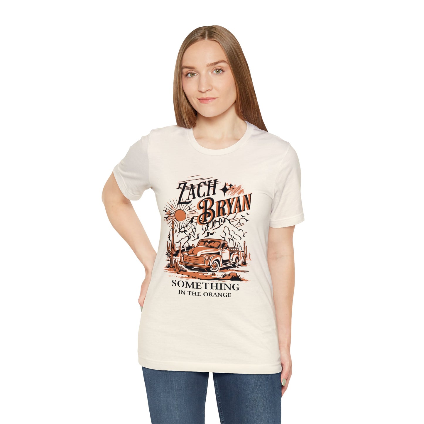 zach bryan something in the orange Unisex Jersey Short Sleeve Tee