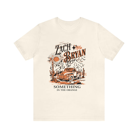zach bryan something in the orange Unisex Jersey Short Sleeve Tee