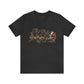 happy hawlidays reindeer santa horses christmas Unisex Jersey Short Sleeve Tee