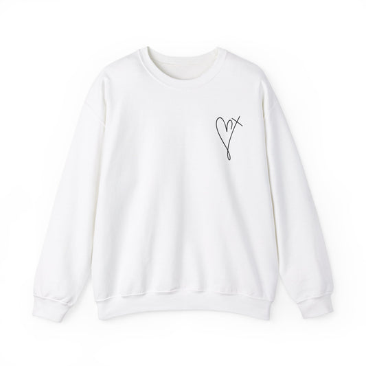 Jesus has my back Unisex Heavy Blend™ Crewneck Sweatshirt