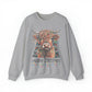 highland cow christmas Unisex Heavy Blend™ Crewneck Sweatshirt
