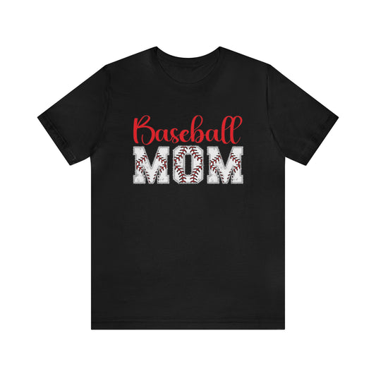 Baseball Mom Unisex Jersey Short Sleeve Tee