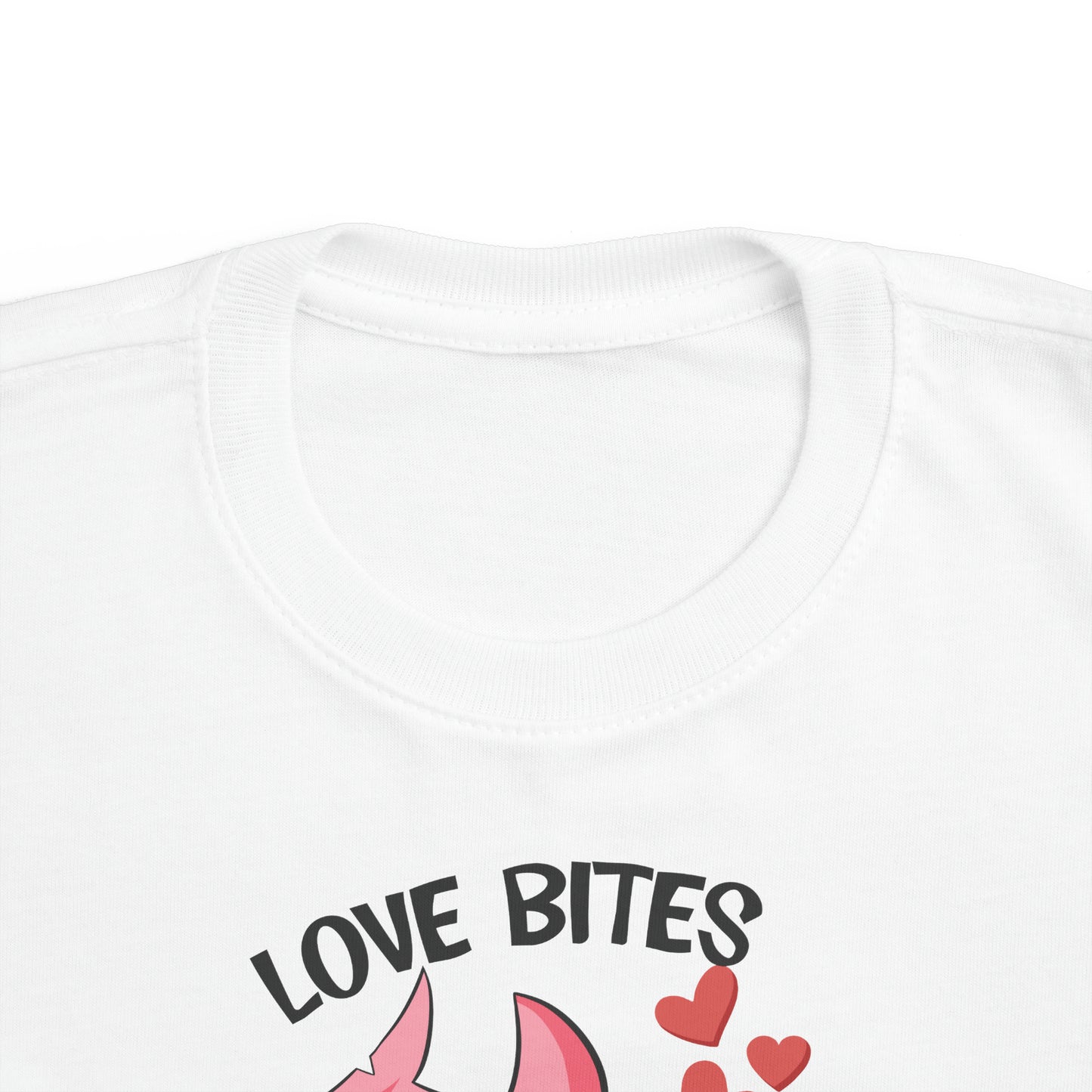 love bites! valentines day Toddler's Fine Jersey Tee