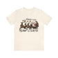 happy hawlidays reindeer santa horses christmas Unisex Jersey Short Sleeve Tee