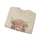 highland cow christmas Unisex Heavy Blend™ Crewneck Sweatshirt