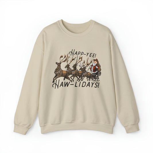 happy hawlidays! Unisex Heavy Blend™ Crewneck Sweatshirt