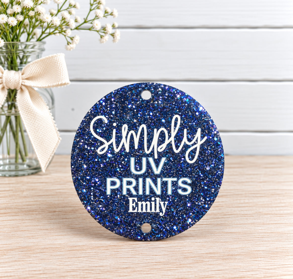 DOORBUSTER Personalized Acrylic Lanyard Disc | Custom Name Lanyard Add-On | 2 Inch Doorbuster