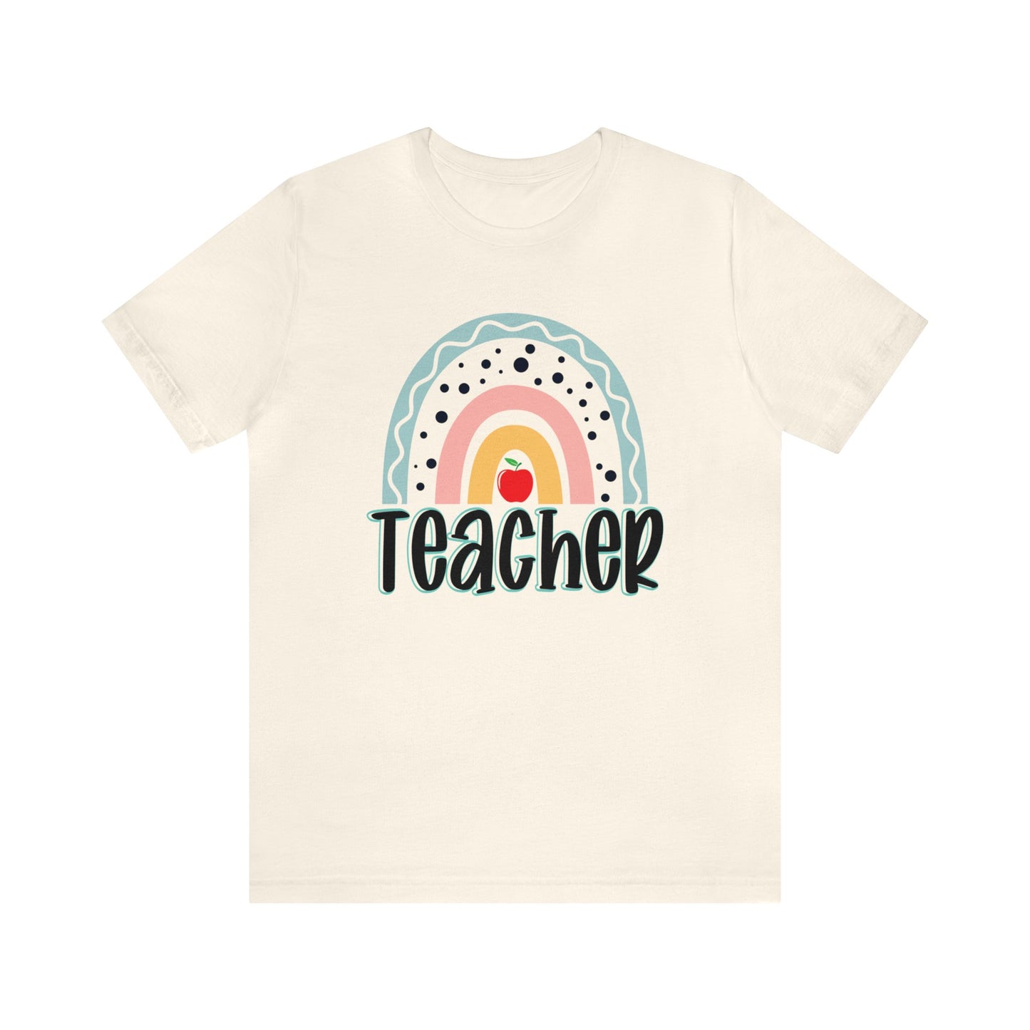 BOHO teacher rainbow Unisex Jersey Short Sleeve Tee