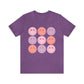 retro groovy smiley face valentines day Unisex Jersey Short Sleeve Tee