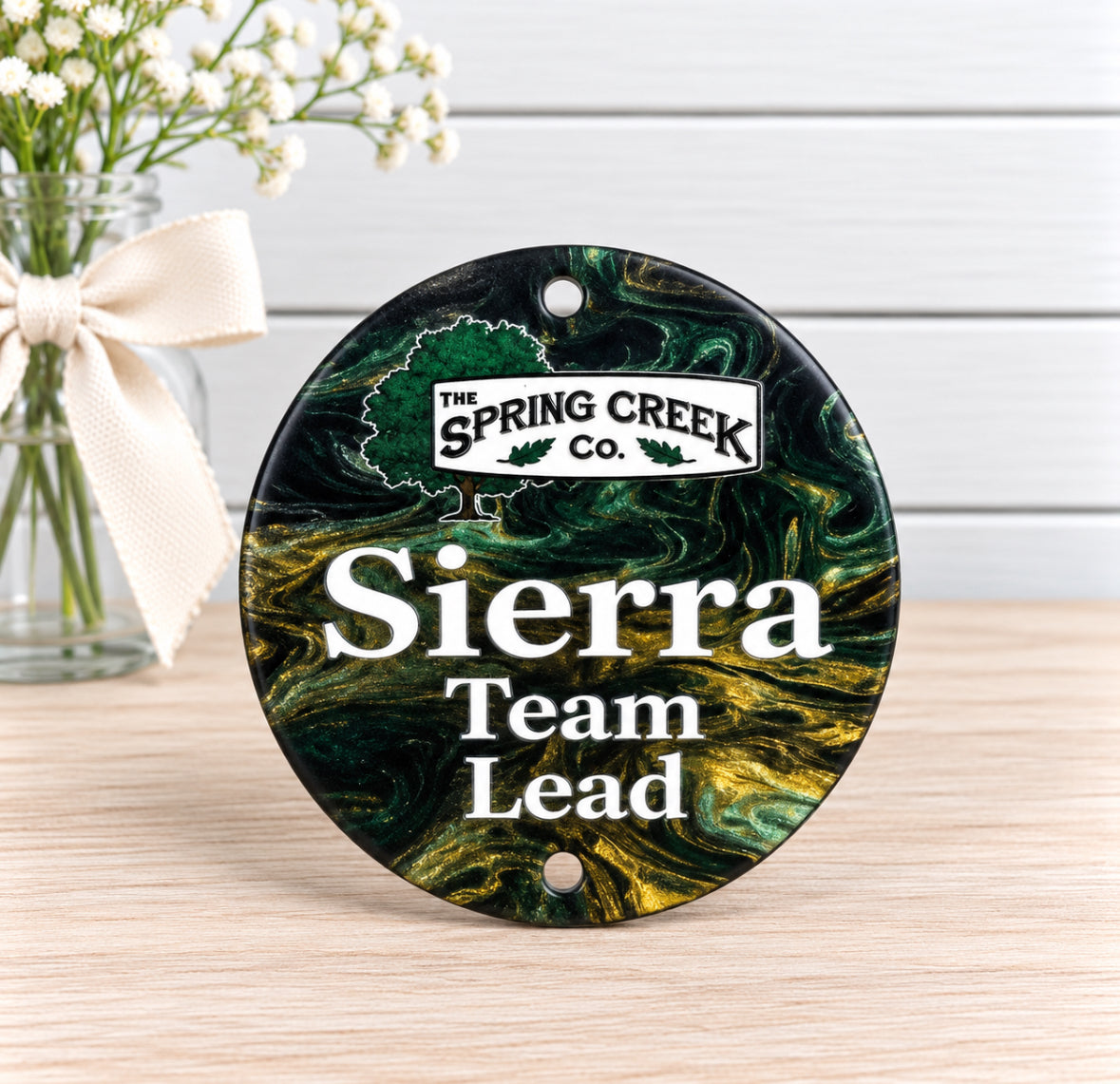 DOORBUSTER Personalized Acrylic Lanyard Disc | Custom Name Lanyard Add-On | 2 Inch Doorbuster
