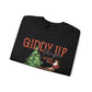 giddy up jingle horse Unisex Heavy Blend™ Crewneck Sweatshirt