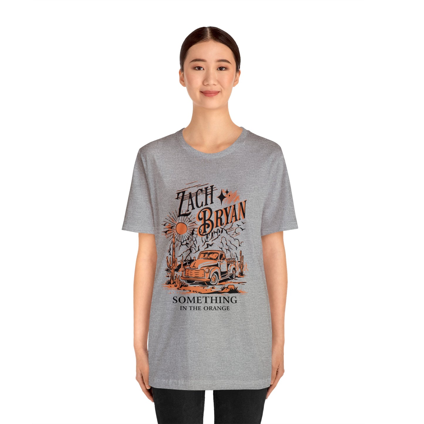 zach bryan something in the orange Unisex Jersey Short Sleeve Tee