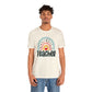 BOHO teacher rainbow Unisex Jersey Short Sleeve Tee