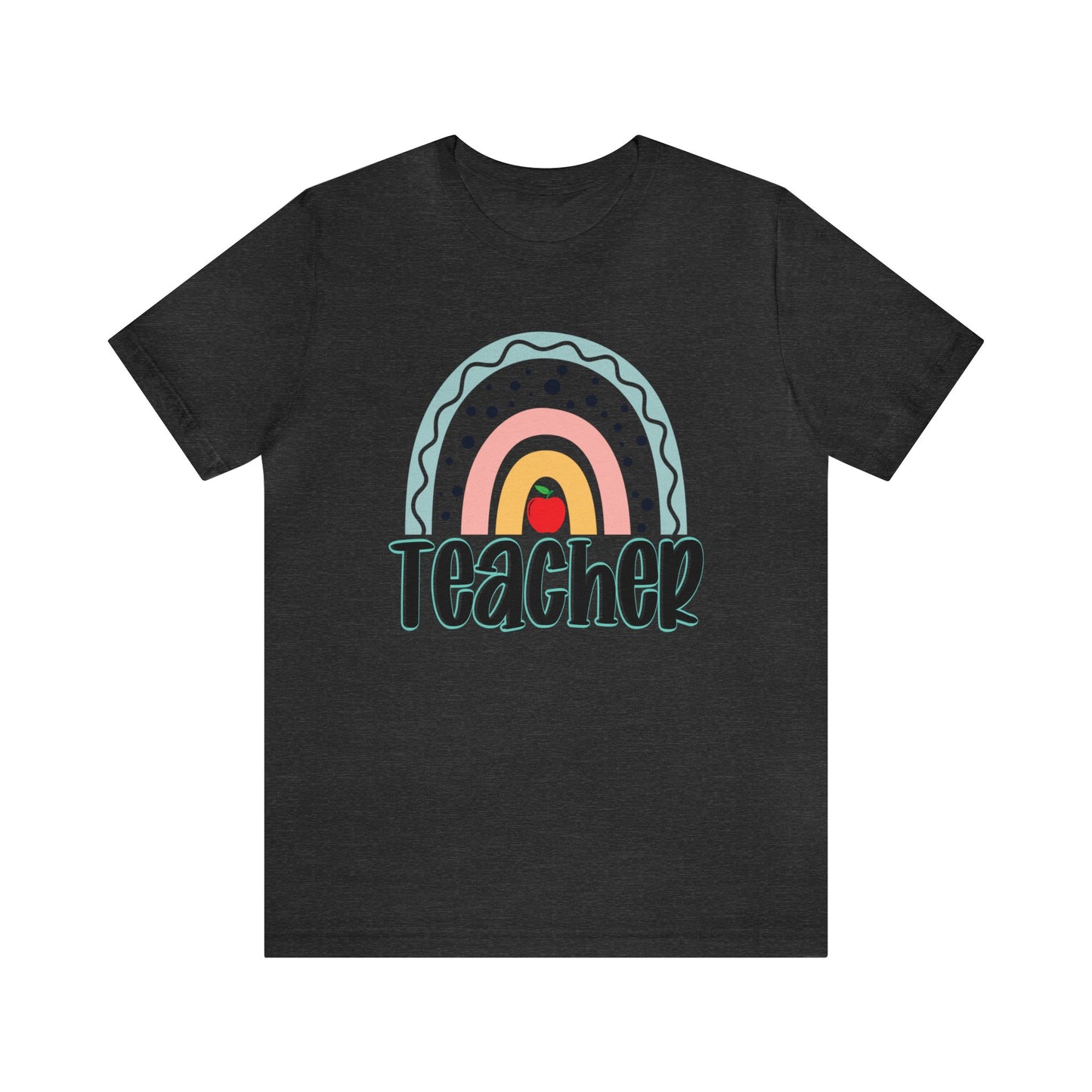 BOHO teacher rainbow Unisex Jersey Short Sleeve Tee