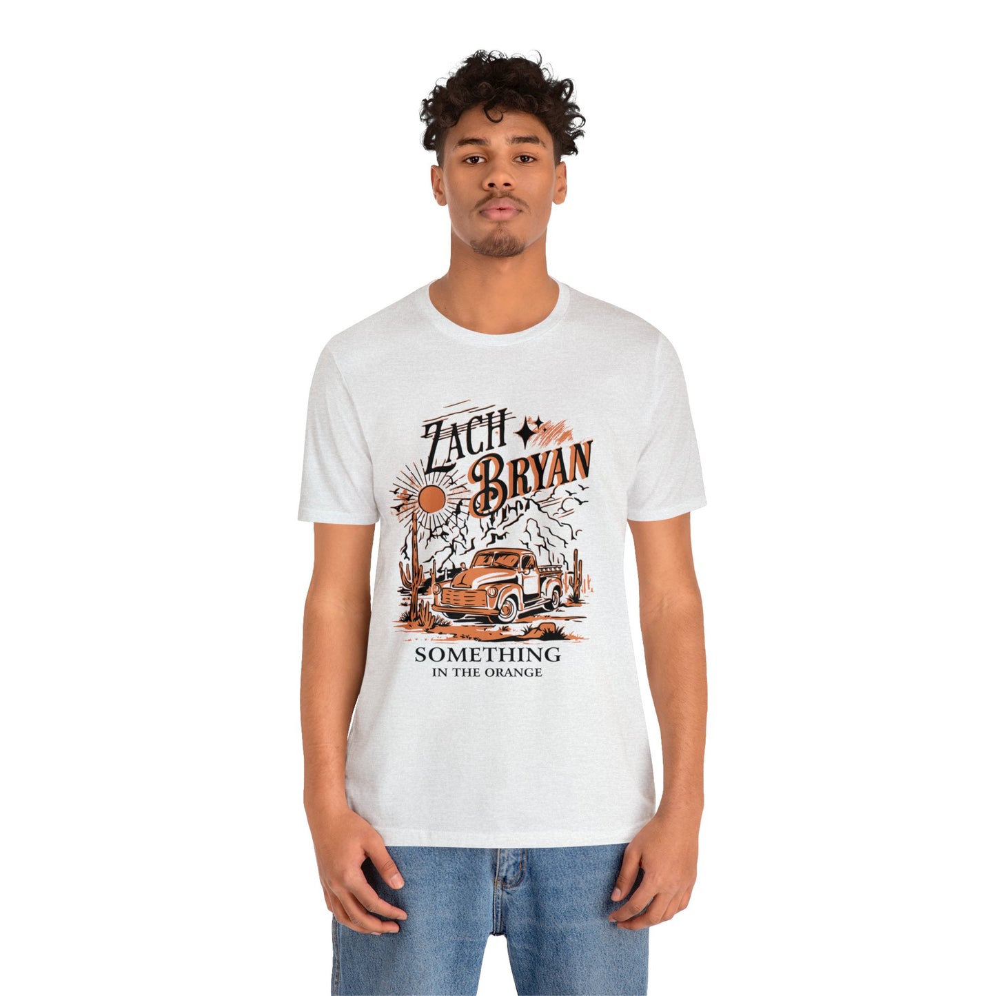 zach bryan something in the orange Unisex Jersey Short Sleeve Tee