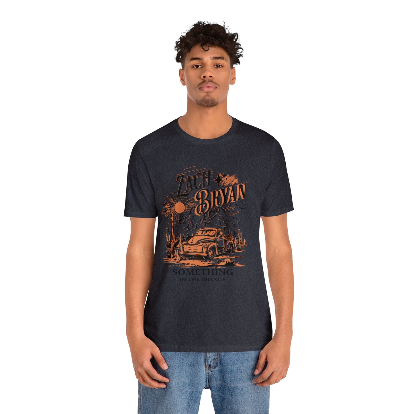 zach bryan something in the orange Unisex Jersey Short Sleeve Tee