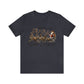 happy hawlidays reindeer santa horses christmas Unisex Jersey Short Sleeve Tee
