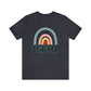 BOHO teacher rainbow Unisex Jersey Short Sleeve Tee