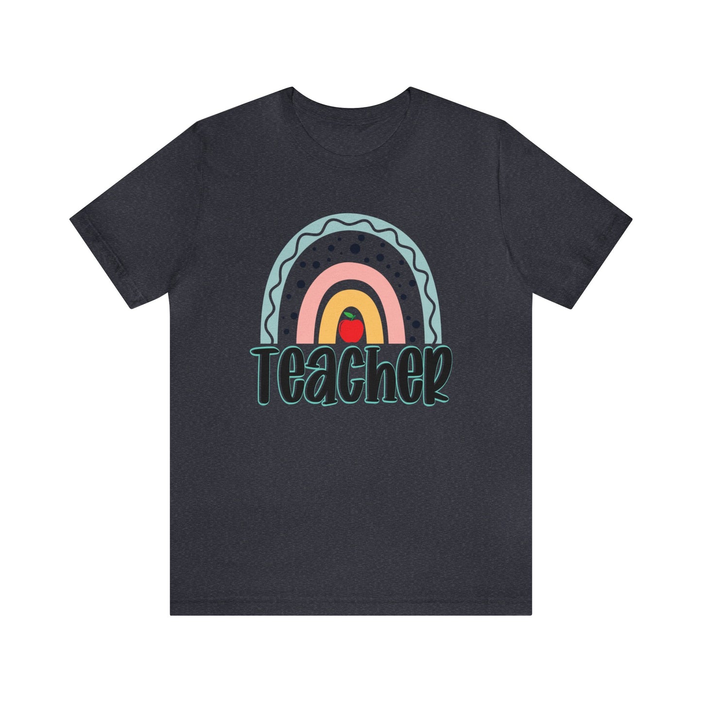 BOHO teacher rainbow Unisex Jersey Short Sleeve Tee