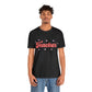 Retro Valentines day Teacher hearts Unisex Jersey Short Sleeve Tee