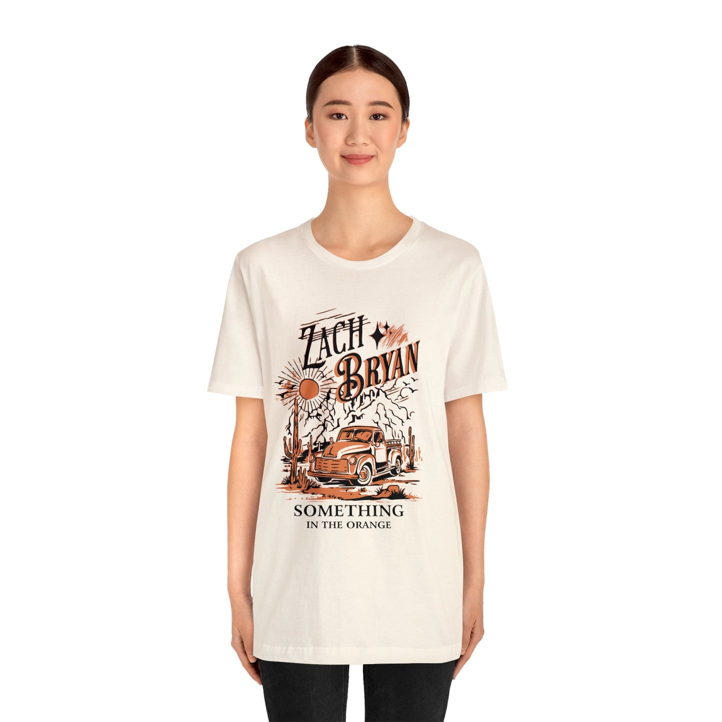 zach bryan something in the orange Unisex Jersey Short Sleeve Tee